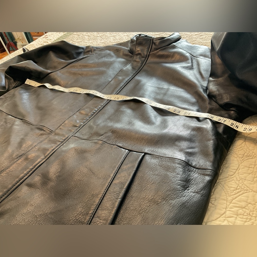 KIRKLAND SIGNATURE MENS SOFT BLACK LEATHER JACKET, XXLARGE - Picture 13 of 16